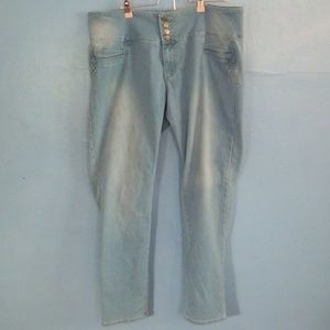 🌟Size 20 blue high wasted bootcut jeans